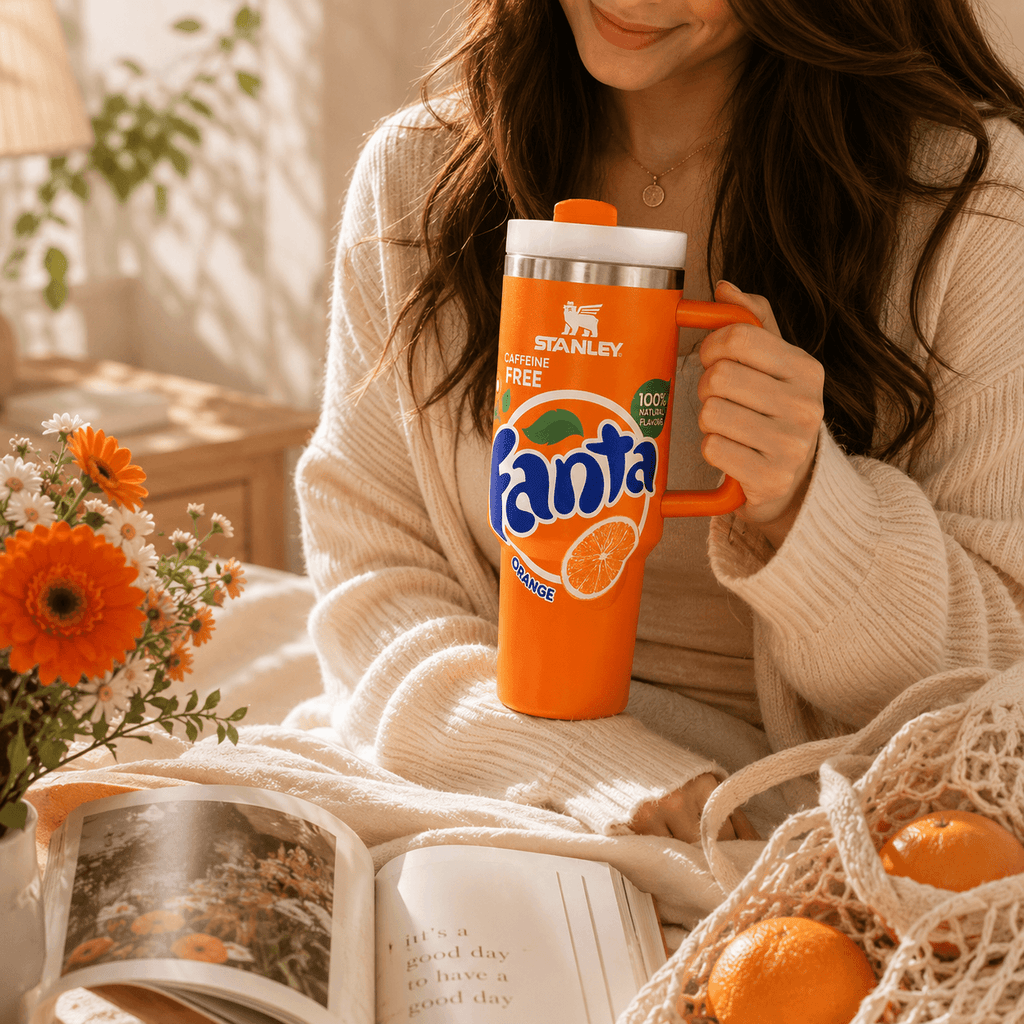 Stanley Fanta Orange 40oz Insulated Tumbler